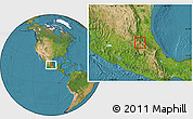 Satellite Location Map of Ixmiquilpan