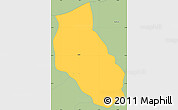 Savanna Style Simple Map of Jacala de Ledezma