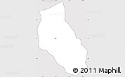 Silver Style Simple Map of Jacala de Ledezma, cropped outside