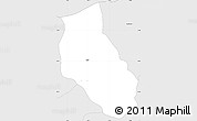 Silver Style Simple Map of Jacala de Ledezma
