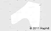 Silver Style Simple Map of Jaltocan