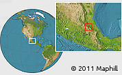 Satellite Location Map of Metztitlan