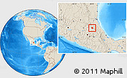 Shaded Relief Location Map of Metztitlan