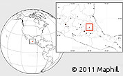 Blank Location Map of Pachuca