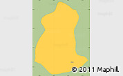 Savanna Style Simple Map of Pacula, single color outside