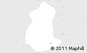 Silver Style Simple Map of Pacula, single color outside