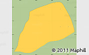 Savanna Style Simple Map of Pisaflores, single color outside