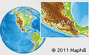Physical Location Map of Tepetitlan