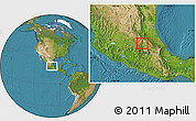 Satellite Location Map of Tepetitlan