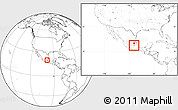 Blank Location Map of Tizayuca, within the entire country