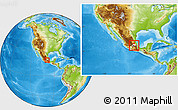 Physical Location Map of Tizayuca, highlighted parent region, within the entire country