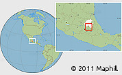 Savanna Style Location Map of Tizayuca, highlighted parent region