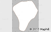 Gray Simple Map of Tizayuca, cropped outside