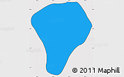 Political Simple Map of Tizayuca, cropped outside