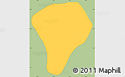 Savanna Style Simple Map of Tizayuca, single color outside