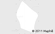 Silver Style Simple Map of Tlahuelilpan