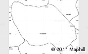 Blank Simple Map of Tula de Allende