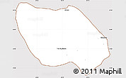 Classic Style Simple Map of Tula de Allende, cropped outside