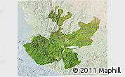 Satellite 3D Map of Jalisco, lighten