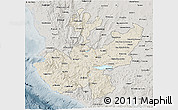 Shaded Relief 3D Map of Jalisco, semi-desaturated