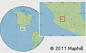 Savanna Style Location Map of Acatic