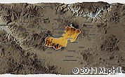 Physical 3D Map of Ahualulco de Mercado, darken, semi-desaturated
