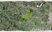 Satellite 3D Map of Ahualulco de Mercado, semi-desaturated