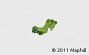 Satellite 3D Map of Ahualulco de Mercado, single color outside