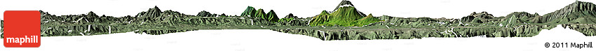 Satellite Horizon Map of Ahualulco De Mercado, semi-desaturated