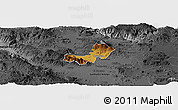 Physical Panoramic Map of Ahualulco de Mercado, darken, desaturated
