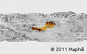 Physical Panoramic Map of Ahualulco de Mercado, lighten, desaturated