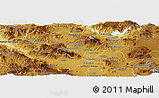 Physical Panoramic Map of Ahualulco de Mercado