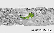 Satellite Panoramic Map of Ahualulco de Mercado, lighten, desaturated