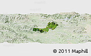 Satellite Panoramic Map of Ahualulco de Mercado, lighten