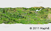 Satellite Panoramic Map of Ahualulco de Mercado