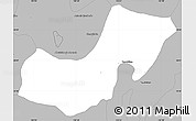 Gray Simple Map of Ahualulco de Mercado