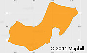 Political Simple Map of Ahualulco de Mercado, single color outside