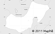 Silver Style Simple Map of Ahualulco de Mercado