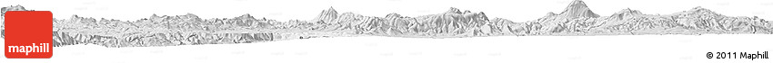 Silver Style Horizon Map of Ameca