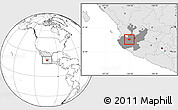 Blank Location Map of Ameca, highlighted country, highlighted parent region