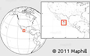 Blank Location Map of Ameca, highlighted parent region, within the entire country