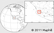 Blank Location Map of Ameca