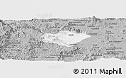 Gray Panoramic Map of Ameca