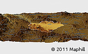 Physical Panoramic Map of Ameca, darken