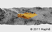 Physical Panoramic Map of Ameca, desaturated