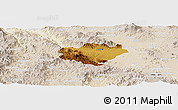 Physical Panoramic Map of Ameca, lighten