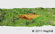 Physical Panoramic Map of Ameca, satellite outside