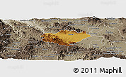 Physical Panoramic Map of Ameca, semi-desaturated
