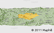 Savanna Style Panoramic Map of Ameca