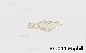 Shaded Relief Panoramic Map of Ameca, cropped outside